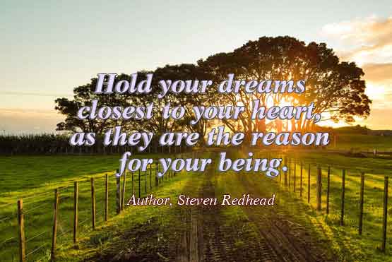 Dreams and desires Quote Steven Redhead