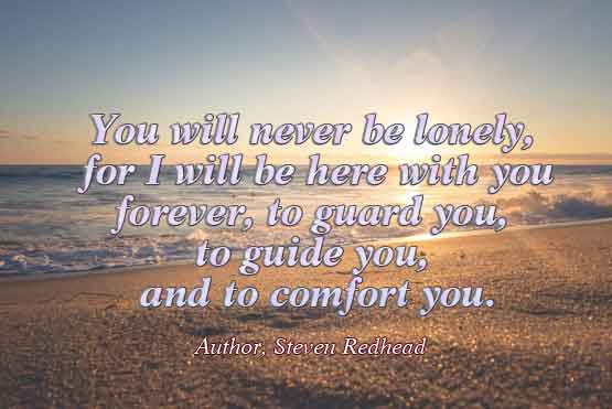 Never be lonely quote Steven Redhead